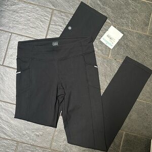 Athleta Girls NWT Black Leggings Sz XL 14